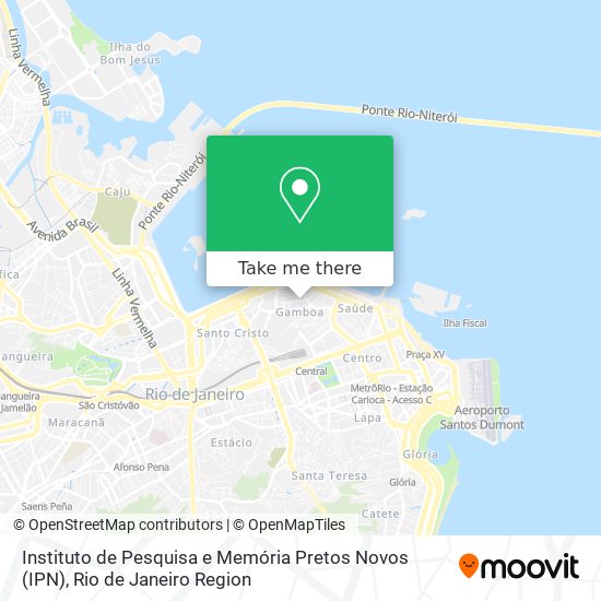 Mapa Instituto de Pesquisa e Memória Pretos Novos (IPN)