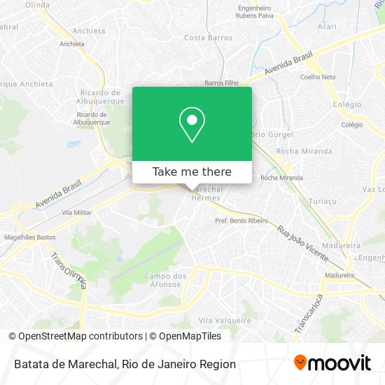 Batata de Marechal map