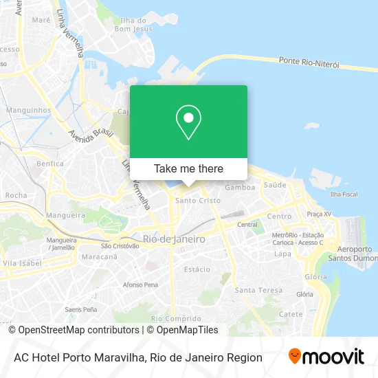 AC Hotel Porto Maravilha map
