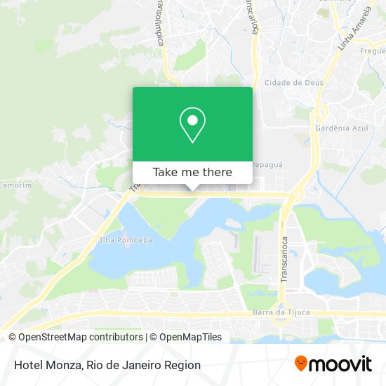 Hotel Monza map