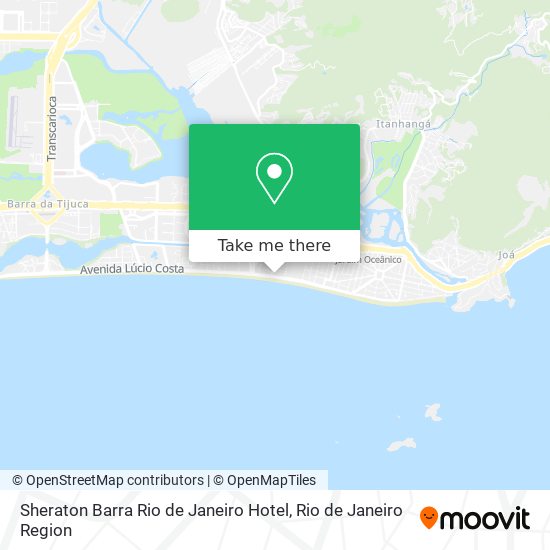 Sheraton Barra Rio de Janeiro Hotel map