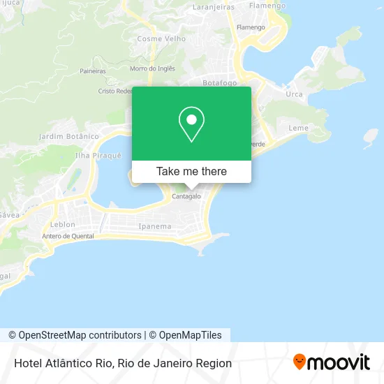 Hotel Atlântico Rio map