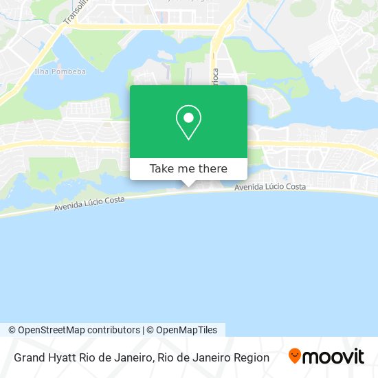 Mapa Grand Hyatt Rio de Janeiro