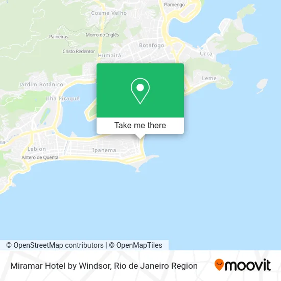 Miramar Hotel by Windsor map