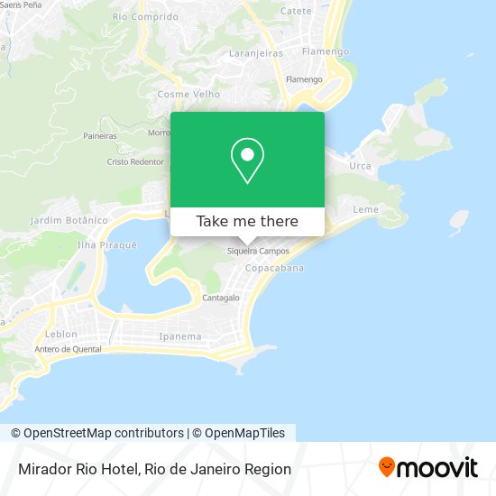 Mapa Mirador Rio Hotel