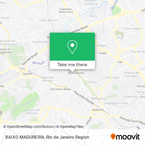 Mapa BAIXO MADUREIRA