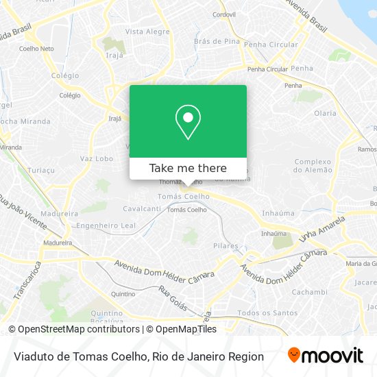 Mapa Viaduto de Tomas Coelho