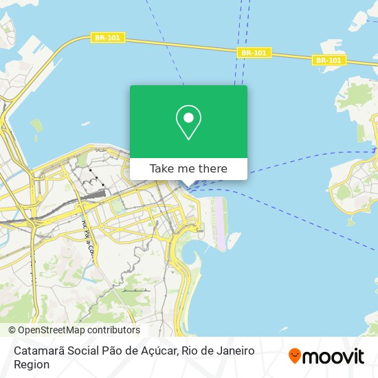 Catamarã Social Pão de Açúcar map