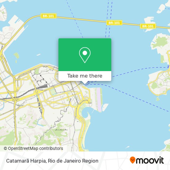 Catamarã Harpia map