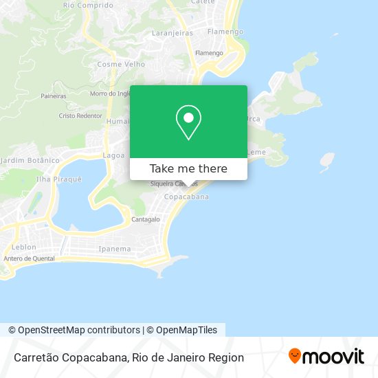Carretão Copacabana map
