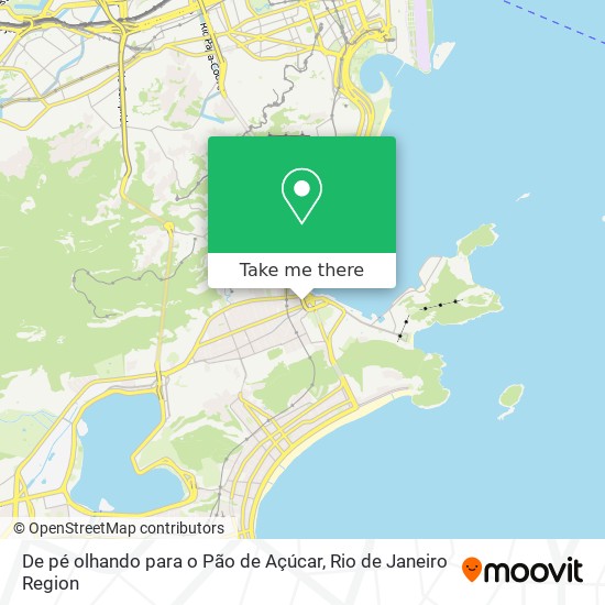 De pé olhando para o Pão de Açúcar map