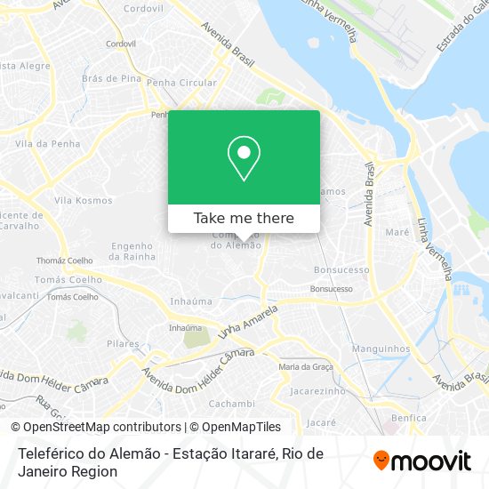 Teleférico do Alemão - Estação Itararé map