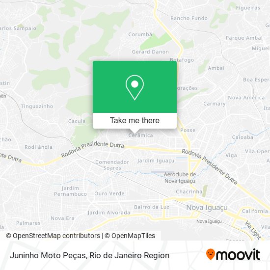 Mapa Juninho Moto Peças