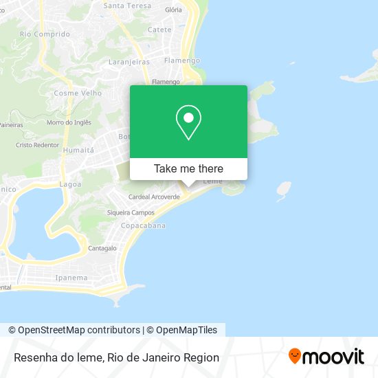 Mapa Resenha do leme