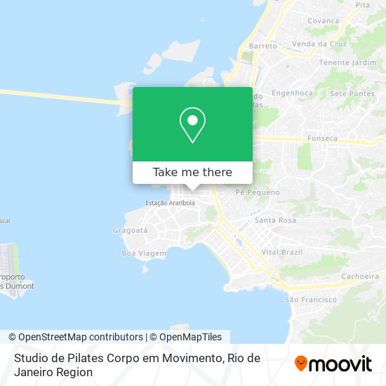 Mapa Studio de  Pilates Corpo em Movimento