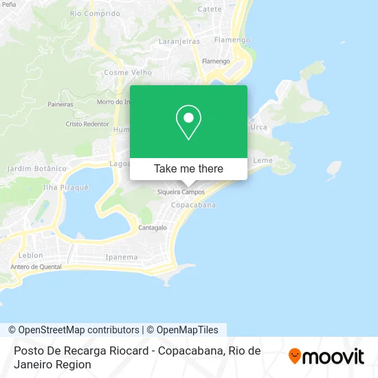 Posto De Recarga Riocard - Copacabana map