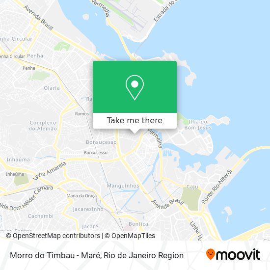 Morro do Timbau - Maré map