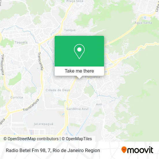 Radio Betel Fm 98, 7 map