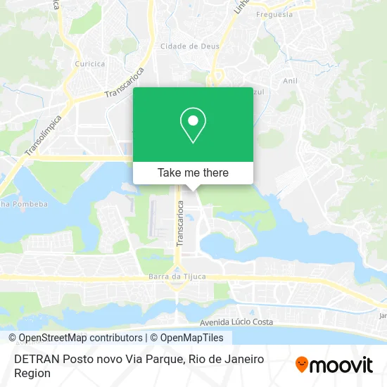DETRAN Posto novo Via Parque map