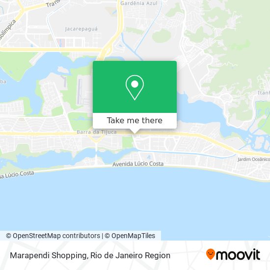 Marapendi Shopping map