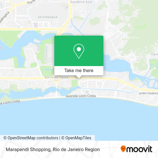 Marapendi Shopping map