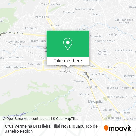 Cruz Vermelha Brasileira Filial Nova Iguaçu map
