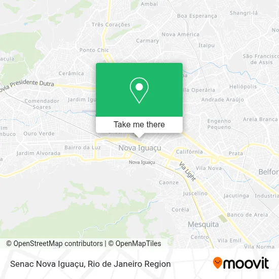 Senac Nova Iguaçu map