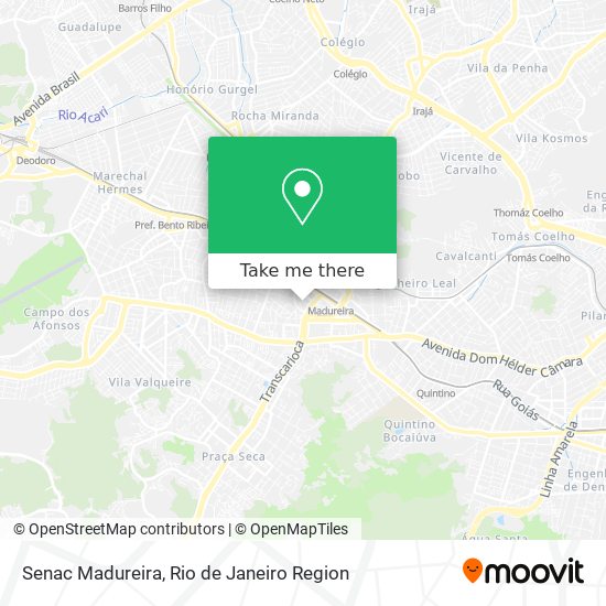 Senac Madureira map