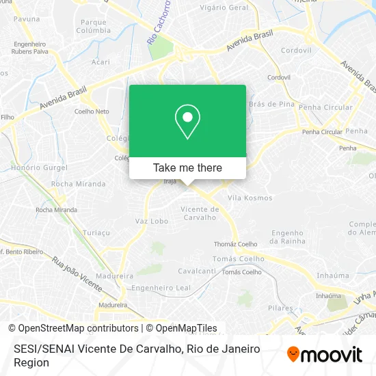 SESI/SENAI Vicente De Carvalho map