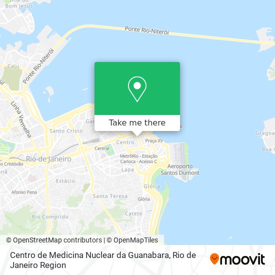 Centro de Medicina Nuclear da Guanabara map