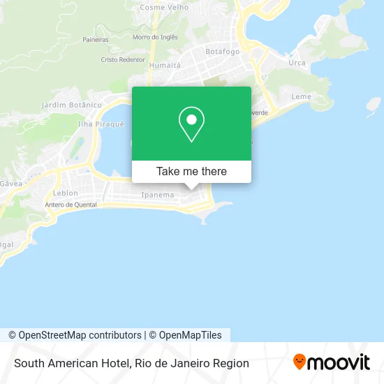 South American Hotel map