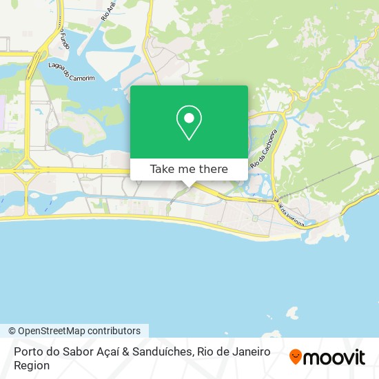 Mapa Porto do Sabor Açaí & Sanduíches