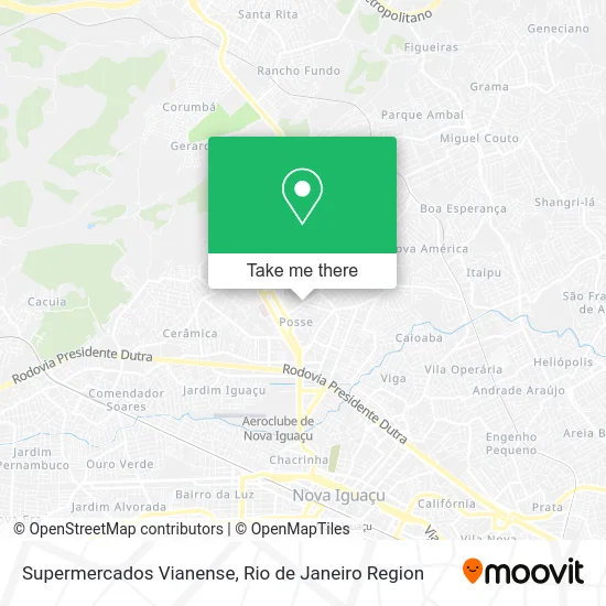 Supermercados Vianense map