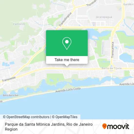 Parque da Santa Mônica Jardins map