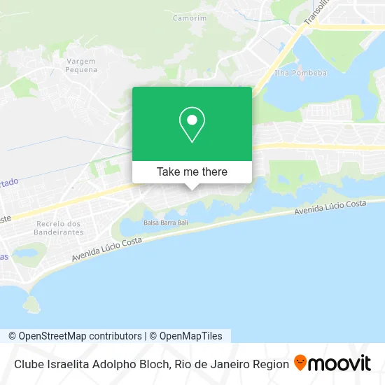 Clube Israelita Adolpho Bloch map