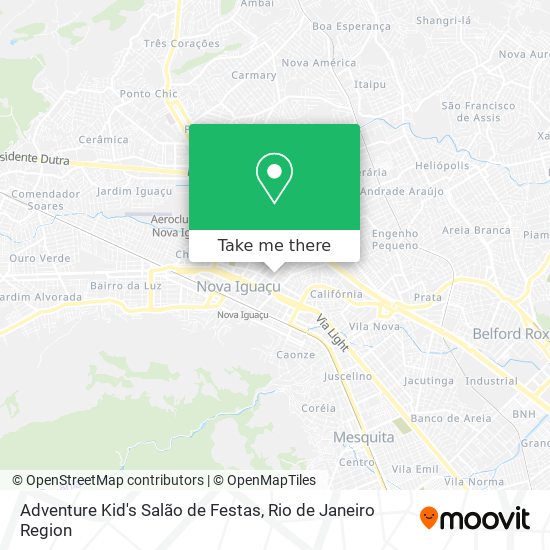 Mapa Adventure Kid's Salão de Festas