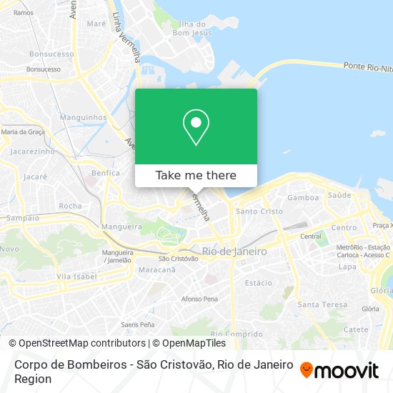 Corpo de Bombeiros - São Cristovão map