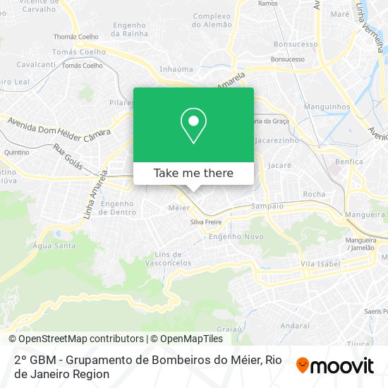 2º GBM - Grupamento de Bombeiros do Méier map