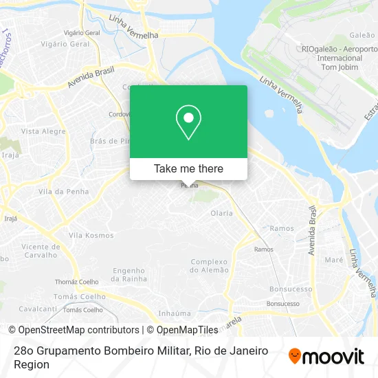 28o Grupamento Bombeiro Militar map