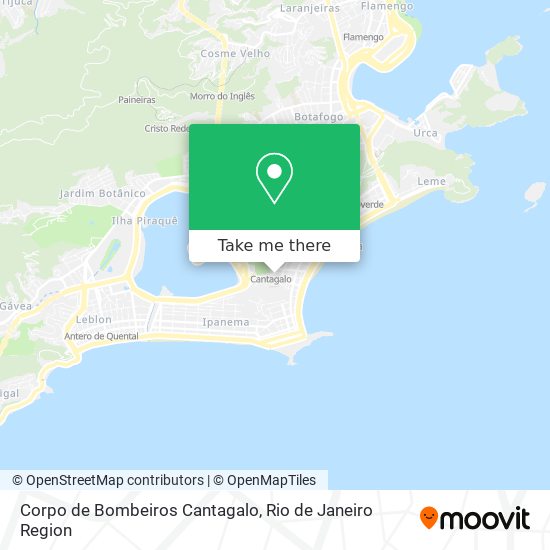 Corpo de Bombeiros Cantagalo map