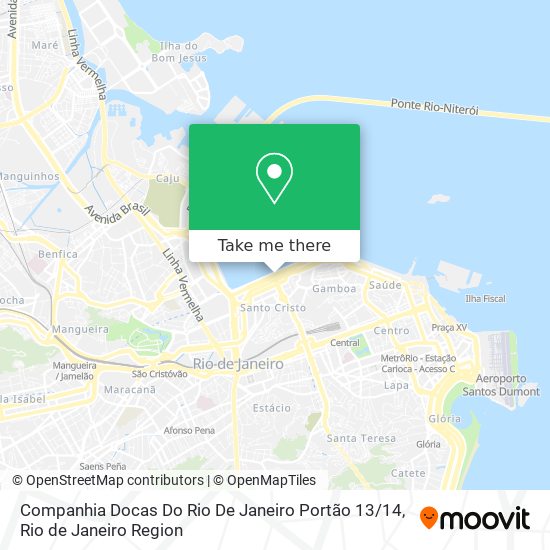 Mapa Companhia Docas Do Rio De Janeiro Portão 13 / 14