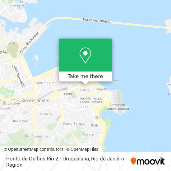 Mapa Ponto de Ônibus Rio 2 - Uruguaiana