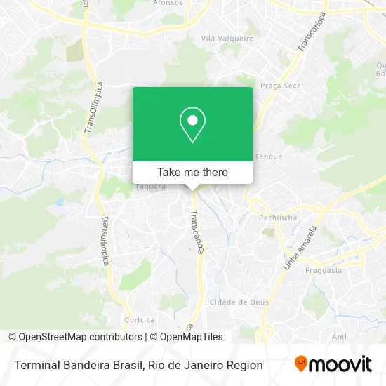 Terminal Bandeira Brasil map