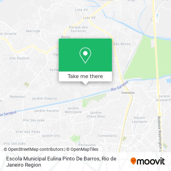 Mapa Escola Municipal Eulina Pinto De Barros