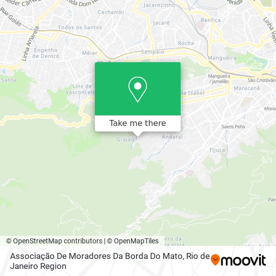 Mapa Associação De Moradores Da Borda Do Mato