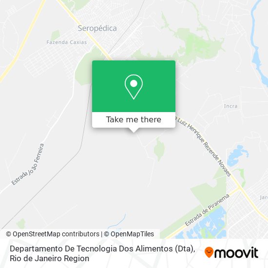 Departamento De Tecnologia Dos Alimentos (Dta) map