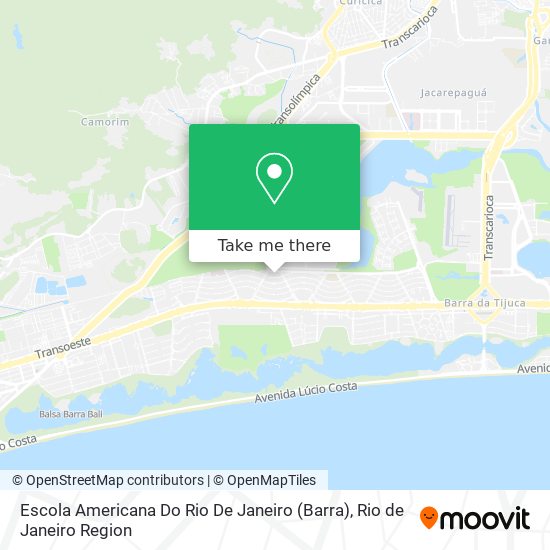 Escola Americana Do Rio De Janeiro (Barra) map