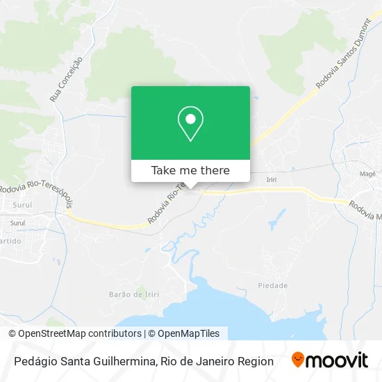 Pedágio Santa Guilhermina map