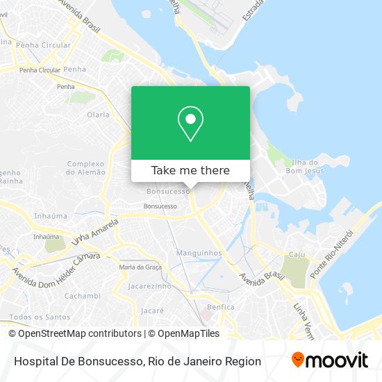Mapa Hospital De Bonsucesso