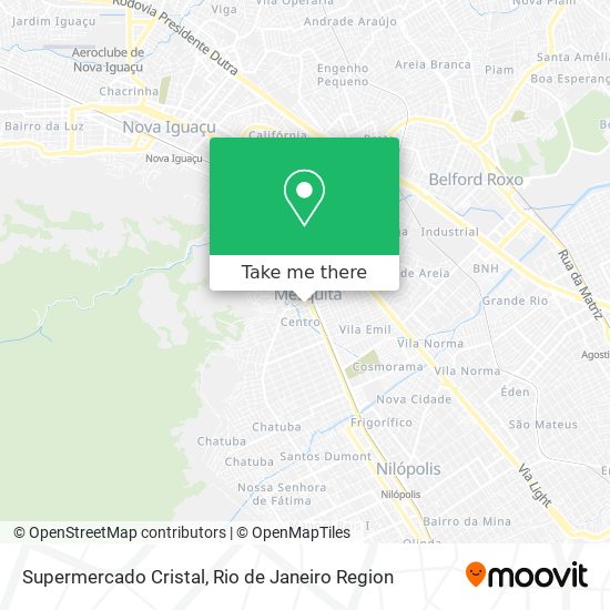 Supermercado Cristal map